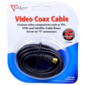TriQuest Coaxial cable RG59 M/M 1.8m TriQuest Coaxial cable RG59 M/M 1.8m