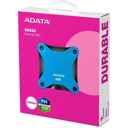 ADATA 2TB external SSD Durable SD620 Blue