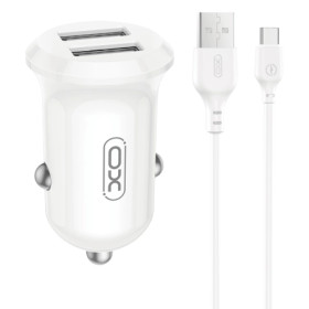 XO CC67 Car charger + Type-C Cable White