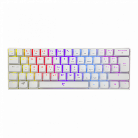 WHITE SHARK TASTATURA GK-2022 SHINOBI BIJELA - MEHANICKA / HR - RED SW.