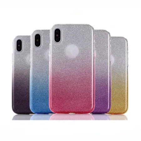 Gradient Glitter 3u1 maska iPhone 12 mini roza