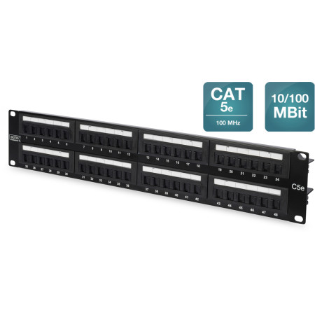 PATCH PANEL CAT5E 48 PORT UTP  DN-91548U