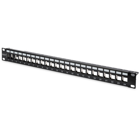 PATCH PANEL MODULARNI PRAZAN 24 PORTNI CRNI  DN-91411