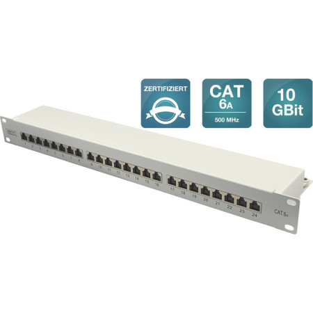 PATCH PANEL CAT6A 24 PORT STP  DN-91624S-EA