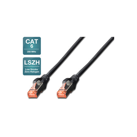 PATCH CAT6 SSTP 2M CRNI  DK-1644-020/BL