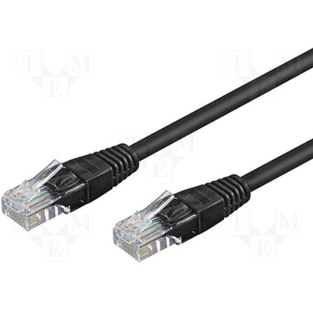 UTP CAT5E 0,5M CRNI DK-1512-005-BL