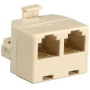 ADAPTER PRELAZ 1 X RJ11 MUSKI - 2 X RJ11 ZENSKI  AT-AT6/6-B