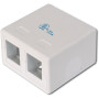 UTICNICA MODULARNA MINI 2 X RJ45 ZENSKI AT-AG-302A-WH