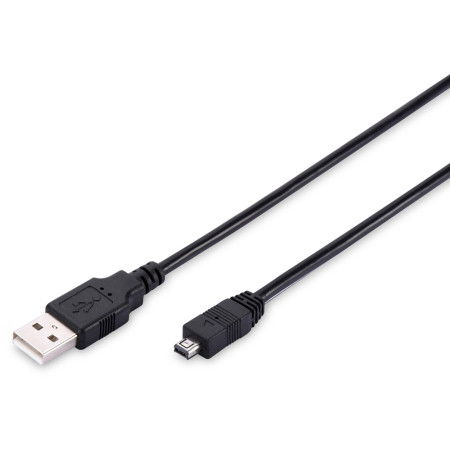 USB KABL 2.0 A-B MINI 4-ST 1M  AK-300107-010-S