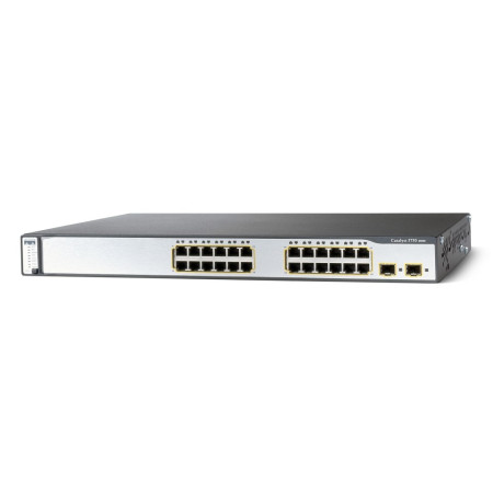 RFB - CISCO WS-C3750-24PS-S  24 X 10/100 (POE 495W) + 2 X SFP L3