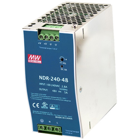 NAPAJANJE INDUSTRIJSKO 240 W 48V DC - 	MW-NDR-240-48