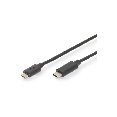 USB KABL 2.0 TYPE C - B MICRO, M/M 1,8M  AK-300137-018-S