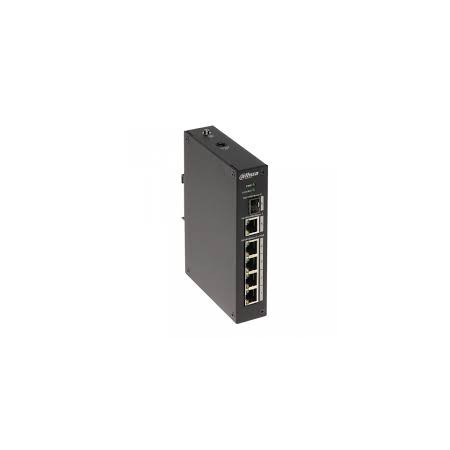 SWITCH POE 4 PORT 10/100 + 1SFP INDUSTRIJSKI DAHUA  DH-PFS3106-4P-60