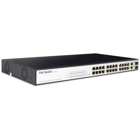 SWITCH POE 24 PORT 10/100 + 2SFP WEB SMART 370W DIGITUS  DN-95313-1