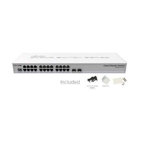 MIKROTIK SWITCH 24 X 10/100/1000 + 2SFP L3  CRS326-24G-2S+RM