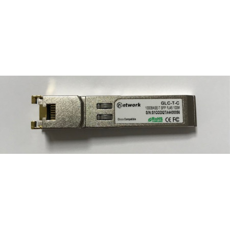 SFP NEW 3RD PARTY NW 10GBASE-T 1 X RJ-45  SFP-10GBASE-T-C