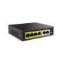 SWITCH POE 4 PORT 10/100 + 2 PORT 10/100/1000 NOPOE 65W NETIS  P106C