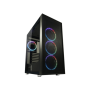 LC-Power Case Gaming 802B 4x 120mm RGB fans Black_Wanderer_X - ATX gaming case