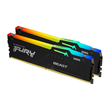 Kingston 32GB 4800MHz DDR5 RGBFury Beast (2x16GB) RGBCL40, XMP 3.0 Ready,