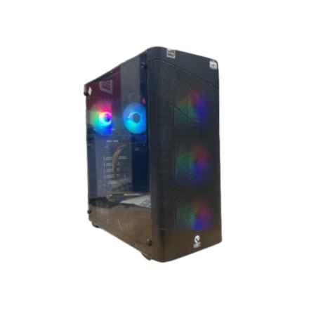 Ubit Gaming Case, 4xRGBTempered glass, Mid towerATX, Micro ATX, Mini Atx, 7x expansion