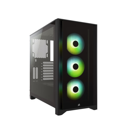 CORSAIR iCUE 4000X RGBTempered Glass, Mid-TowerATX Case, Black