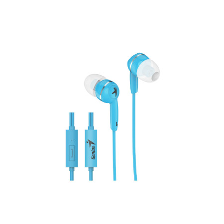 Genius slušalice HS-M320 plave 3.5mm, 1.1m, 88 dB, in-ear,20 Hz - 20 K Hz, mikrofon