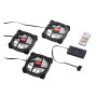 Spire set 3x ARGB fansfan hub, remote control, 12cm12V, 6p five wire, 6pin connection