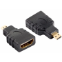 Lanberg HDMI to Micro HDMI F/M Adapter AD-0015-BK