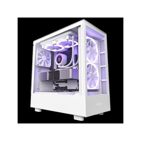 NZXT CASE H5 ELITE WHITE Mini-ITX, Micro-ATX, ATX Mid-Tower, 3x Fans