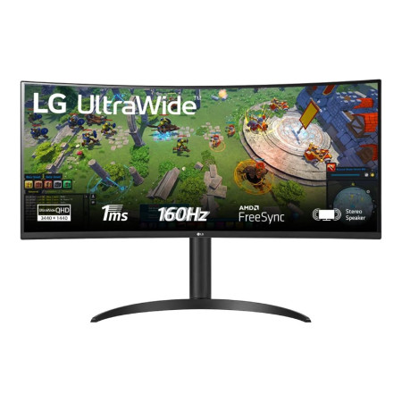 LG 34WP75CP-B 21:9 QHD 160Hz34",VA,3400x1440,5ms,300cd,HDMIx2,DP,USBx2-Cx1,Speaker 7Wx2,Tilt, HA,V