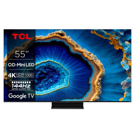 TCL 55"C805 QD-Mini LED 4K TVGoogle TV DMI 2.1 ALLM 144Hz144Hz Motion Clarity Pro Dolby Atmos