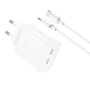 XO L105 35W Dual Type-C Fast Charger + Lightning cable