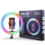 LED Ring Lamp 12" RGB with stand