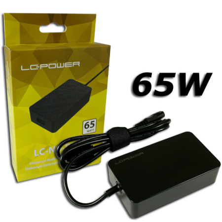 LC-Power Notebook Adaptor 65WUniversal with 10 Adaptors