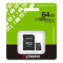 Kingston MicroSD Canvas Select Plus Memory Card 64GB A1 Class10