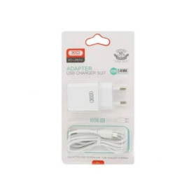 Kućni punjač XO L99 ulaz USB-A 2.4A white + micro cable