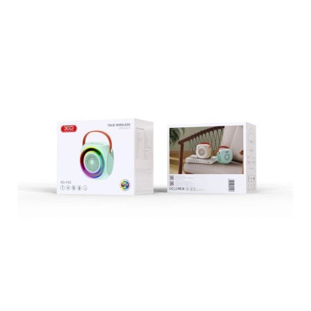 XO F42 White Bluetooth karaoke stereo sa mikrofonom